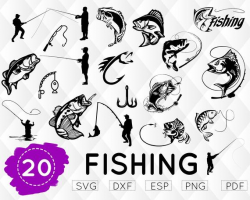 FISHING SVG, fishing hook svg, fisherman svg, fishing ...
