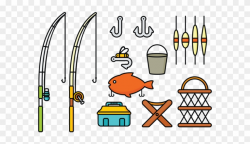 Fishing Rod Clipart Fishing Tool - Cana De Pesca Cartoon ...