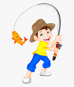 Fishing Clipart Little Boy - Kid Fishing Clipart #76558 ...