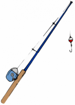 Fishing Pole clip art | Crafts | Fish clipart, Fish, Gone ...