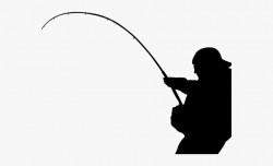 Fishing Pole Clipart Outline - Fishing Man Transparent ...