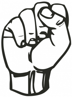 OnlineLabels Clip Art - Clenched Fist (#1)