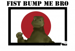 Godzilla Fist bump by RioAzimora on DeviantArt