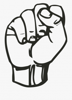 Clenched Fist Png - Sign Language Letters S, Cliparts ...