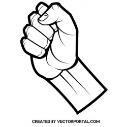 Clenched fist vector illustration | Various vectors ...