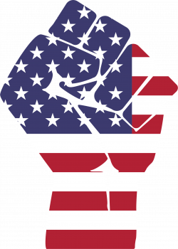 Fist clipart american - Pencil and in color fist clipart american