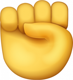 Download Raised Fist Iphone Emoji Icon in JPG and AI | Emoji Island
