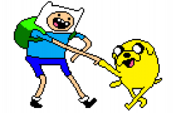 Pixilart - Fin and Jake Fist Bang by MaxStevens12