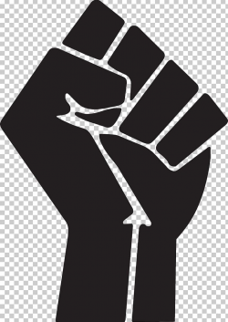 Raised Fist Symbol PNG, Clipart, Black And White, Black ...