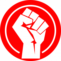 Communism Marxism PRC RedGuard Fist logo retro Socialis...