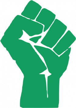 HD Fist Clipart Solidarity - Raised Fist Red Transparent PNG ...