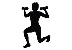 Fitness Silhouette Vector Download Free Woman Fitness Vector ...