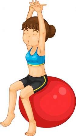 Royalty-free Physical fitness Exercise ball Illustration - Woman ...