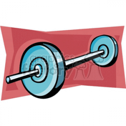 barbell. Royalty-free clipart # 165640
