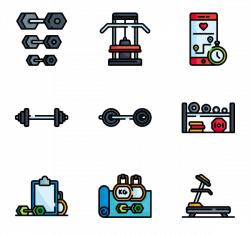 28 gym equipment icon packs - Vector icon packs - SVG, PSD, PNG, EPS ...