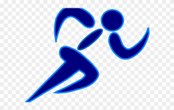 Fitness Clipart Blue - Clipart Runner Silhouette - Png ...