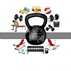 Workout Clipart - Weight Lifting Clipart, Exercise Clipart, Weight Training  Clipart, Fitness Clipart, Gym Clipart, Dumbbell Clipart