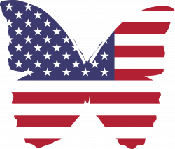 Clipart - American Butterfly