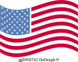 American Flag Clip Art - Royalty Free - GoGraph
