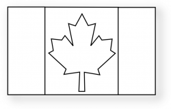 28+ Collection of Canadian Flag Clipart Black And White | High ...