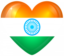 India Large Heart Flag | Gallery Yopriceville - High-Quality Images ...