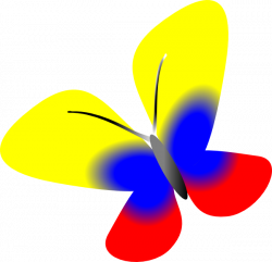 Colombia Flag Butterfly Clip Art at Clker.com - vector clip art ...
