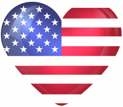 United States Large Heart Flag | Gallery Yopriceville - High ...