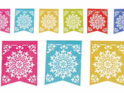 Flags clipart fiesta ~ Frames ~ Illustrations ~ HD images ~ Photo ...