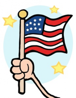Free Patriot Clip Art Image - A Partriotic Person Waving the ...