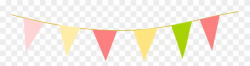 Picnic Border Clipart - Triangle Flag Png Transparent Png ...