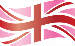 Clipart - Waving Pink Union Flag