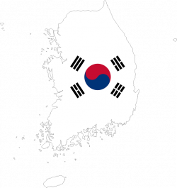 south korea map flag clipart south korea map flag with stroke free ...