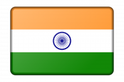 Clipart - India flag (bevelled)