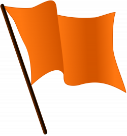 Flag clipart orange - Pencil and in color flag clipart orange