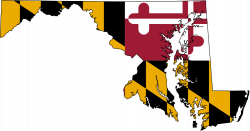 Flag Map Of Maryland | Clipart Panda - Free Clipart Images