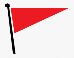 Toast Clipart Triangle - Red Triangle Flag Png #58388 - Free ...