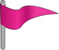 Waving Pink Flag Clip Art at Clker.com - vector clip art online ...