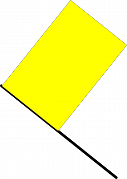 Clipart - Yellow flag