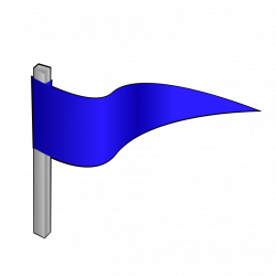 Flag | Free Stock Photo | Illustration of a blue flag | # 15571