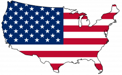 High resolution american flag clipart collection
