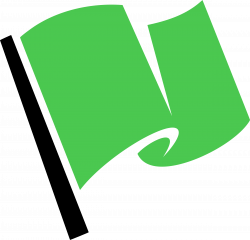Clipart - Hirnlichtspiele's green flag vectorized