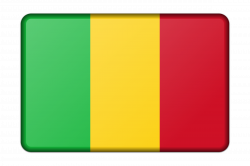Clipart - Mali flag (bevelled)