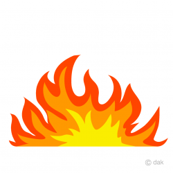 Wide Flame Clipart Free Picture｜Illustoon