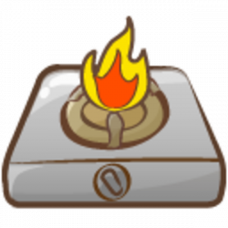 Cooker Fire Icon | Free Images at Clker.com - vector clip art online ...