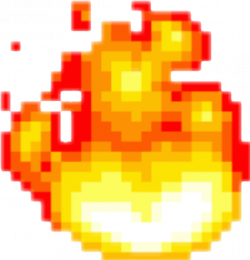 8bit pixel game cute fire bomb flame fireflame red free...