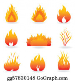 Flame Clip Art - Royalty Free - GoGraph