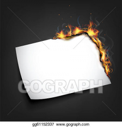 EPS Illustration - Fire in paper. Vector Clipart gg61152337 ...