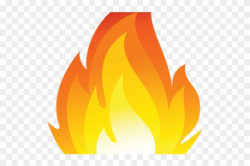 Fire Flames Clipart Single Flame - Llama De Fuego Emoji, HD ...
