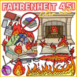 Fahrenheit 451 Clip Art clipart