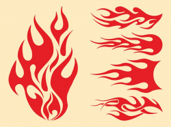 Hot Rod Flames Outlines | Flames Graphics Set | DAP of just ...